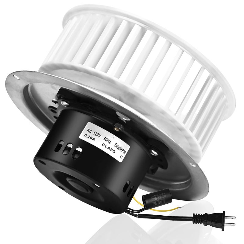 MOHTOL ترقية محرك مروحة الحمام QT-100L QT-110-B QT-110N-B QT-90N-B وعجلة النفخ تناسب جميع مروحات Nutone QT-90N-B QT110 QT100 QT9093WH QT-80-B استبدال محرك مروحة العادم 0696B000 100CFM 3.5 سون - Image 1